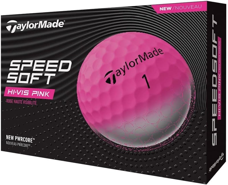 TaylorMade كرات جولف سبيد سوفت، أقصى مسافة مع إحساس فائق النعومة، مثالية من نقطة الضرب وحول المنطقة الخضراء - Image 1